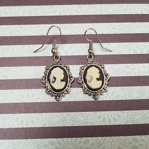 Classic cameo earrings